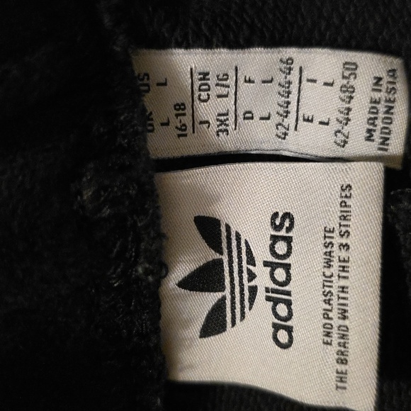 Adidas Women's OG Cotton Crop Pant - Size Large - NWOT🖤🤍 - Picture 5 of 5